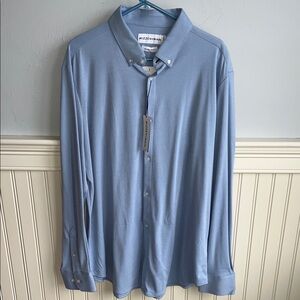 Mizzen+Main Light Blue Casual Button Down Shirt XXL